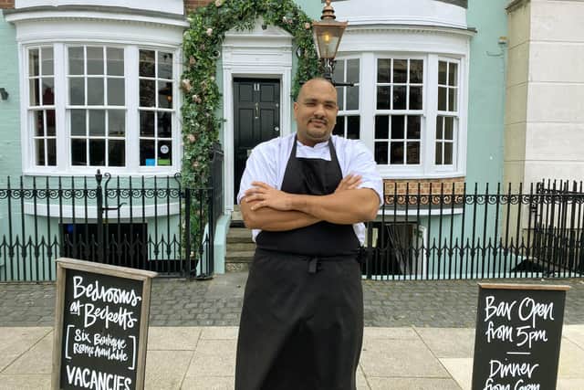 Jack Sencherey-Evans, head chef at Becketts, Southsea.