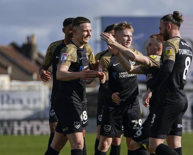 Pompey's play-off chances predicted.