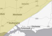 The weather warning is in place from midday. Picture: Met Office