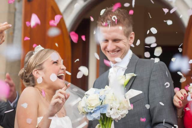 The Whibleys on their wedding day. Picture: Carla Mortimer Photography