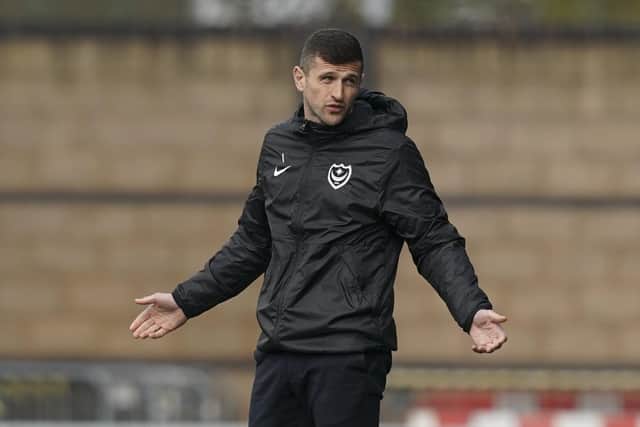 Pompey head coach John Mousinho