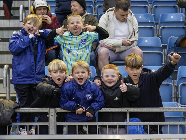 Pompey fans backed their team as they gave it everything against promotion-chasing Burnley at Fratton Park on Saturday.