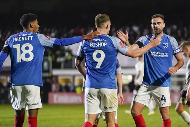 Colby Bishop has insisted Pompey's hard work will pay off in their fight for promotion.