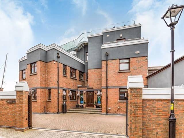 Boom Tower, a four bed home in West Street, Old Portsmouth, is on the market for £4.95m. It is listed on Rightmove.
