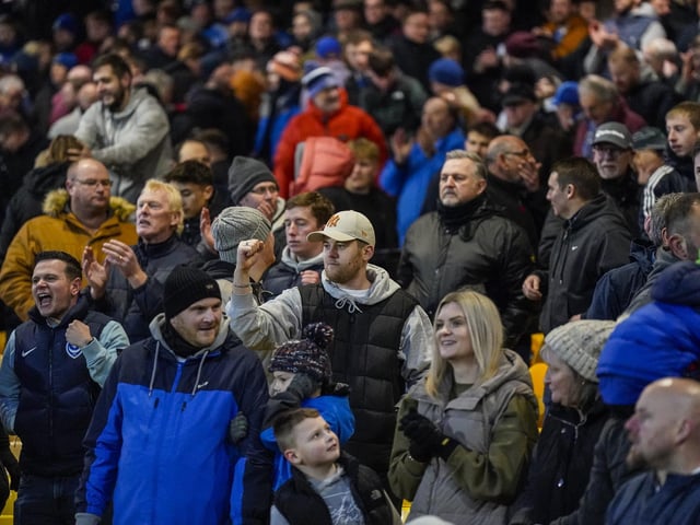 Around 1,800 Pompey fans were in raucous voice in the 1-0 victory at Port Vale.