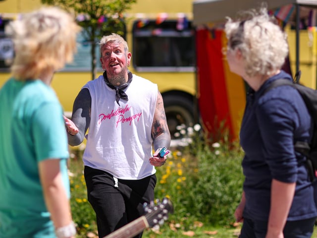 Fareham's first Pride picnic, Civic Gardens, Fareham
Picture: Chris Moorhouse (130626-63)