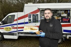 Frying High Fish and Chips have opened a new pitch at Broadmarsh Coastal Park, Havant.

Pictured is: Co-owner of Frying High Will Cripps.

Picture: Sarah Standing (041223-3067)
