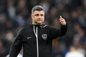 Caretaker boss Simon Bassey was proud of Pompey following their 1-0 FA Cup defeat at Spurs. Picture: Shaun Botterill/Getty Images