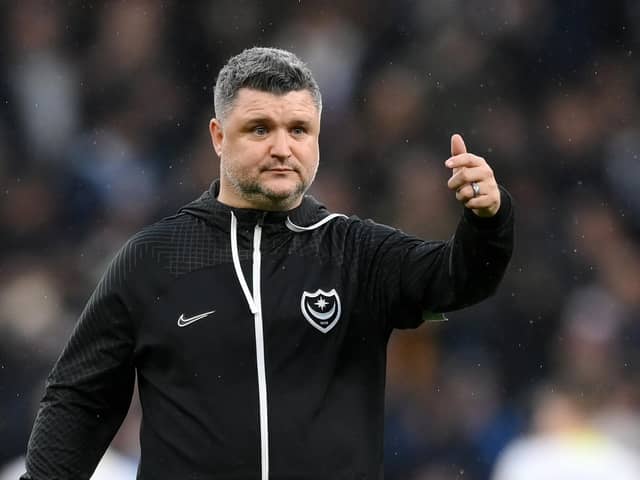 Caretaker boss Simon Bassey was proud of Pompey following their 1-0 FA Cup defeat at Spurs. Picture: Shaun Botterill/Getty Images