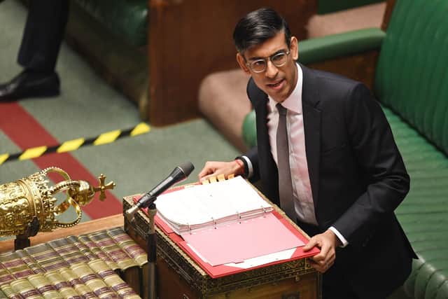 Chancellor Rishi Sunak speaking in the Commons. Photo: UK Parliament/Jessica Taylor/PA Wire