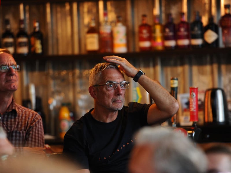 Fans at the The Shepherd's Crook Pub and Kitchen in Milton watching the game