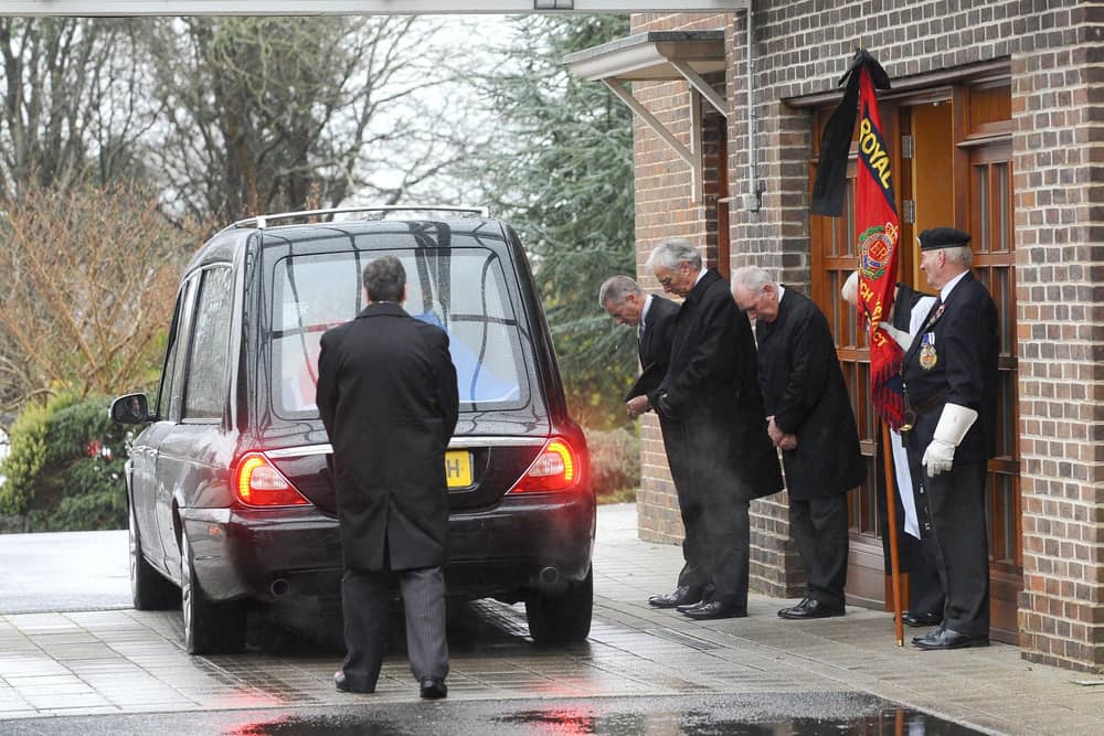 A funeral at Portchester Crematorium. Picture: Sarah Standing