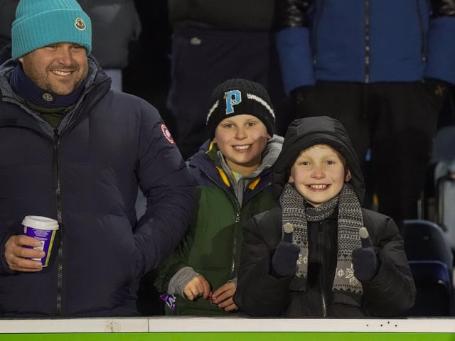 Pompey fans remained in good spirits despite the Blues' Cup exit.