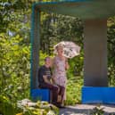 Peter and Mandy Jones in the Rare Space Garden at Exbury Gardens. Picture by Cathryn Baldock