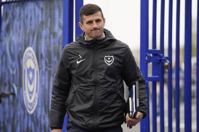 Pompey head coach John Mousinho