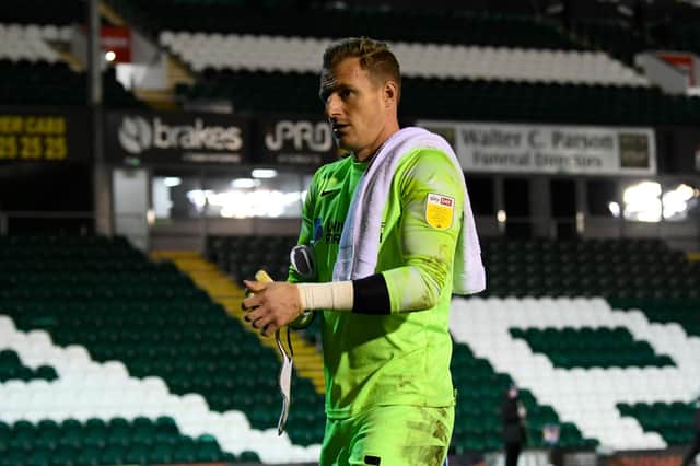 Craig MacGillivray was left to reflect on the manner of Plymouth's equaliser in Monday night's 2-2 draw at Home Park. Picture: Graham Hunt/ProSportsImages