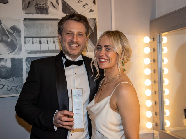 Winners of Start Up Business of the Year, Laurence and Lynsay Groves, of Positive Eats.