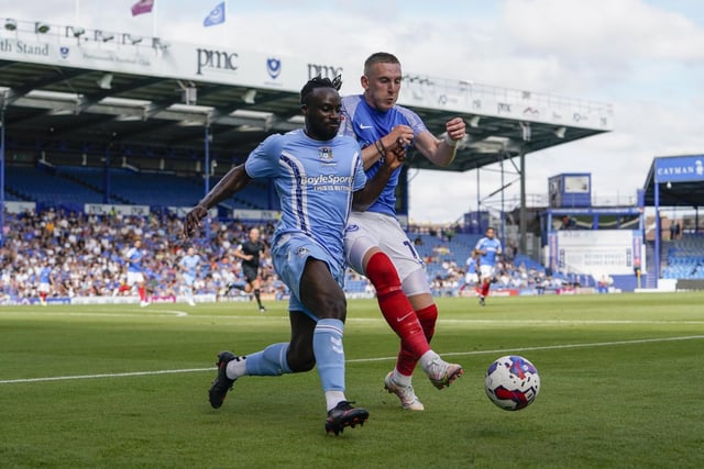 Tireless as ever, but couldn’t affect Pompey positively too much in attack and troubled by Marvin Johnson’s forays forward. Picture: Jason Brown/ProSportsImages