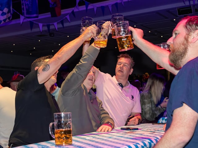 Portsmouth Guildhall played host to this years Oktoberfest event, with hundreds of guests over two sessions and German themed live music.Pictured - Oktoberfest guests enjoying the atmosphere and live musicPhotos by Alex Shute