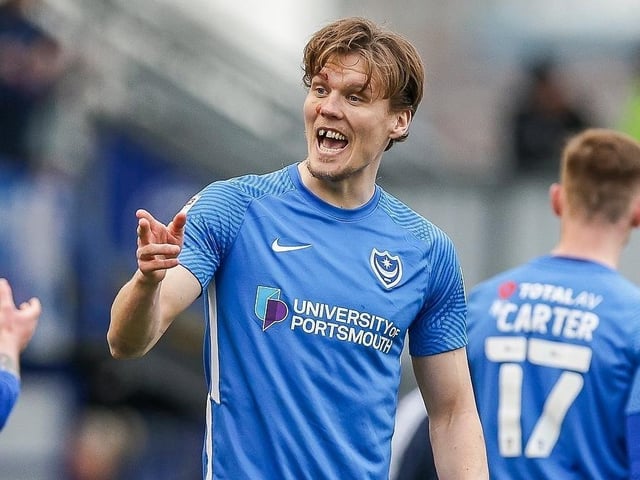 The popular game is also predicting that Sean Raggett will sign a new deal at Fratton Park, and will remain at the heart of Danny Cowley's defence.   Picture: Nigel Keene