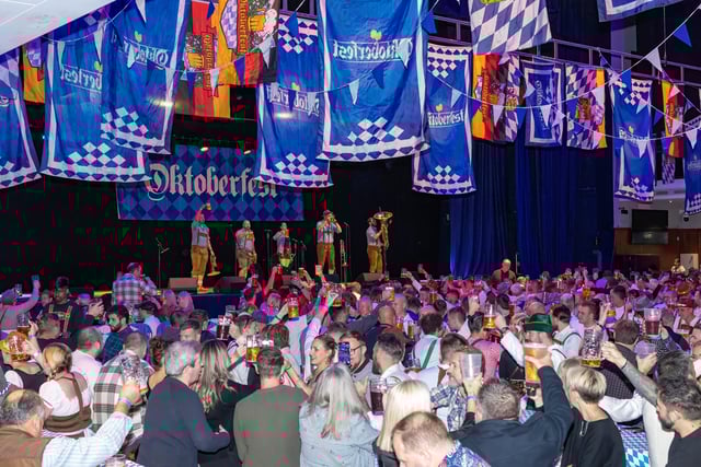 Portsmouth Guildhall played host to this years Oktoberfest event, with hundreds of guests over two sessions and German themed live music.
Pictured - Oktoberfest guests enjoying the atmosphere and live music
Photos by Alex Shute