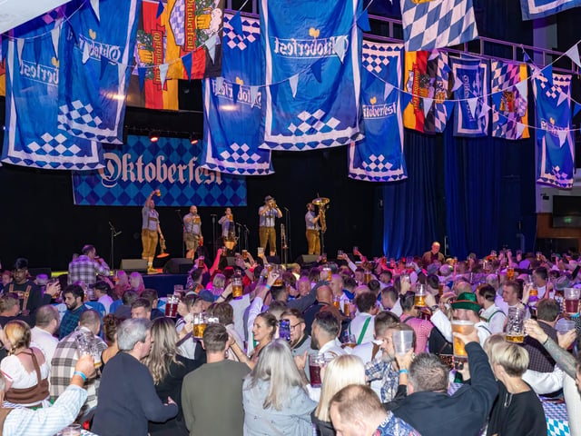 Portsmouth Guildhall played host to this years Oktoberfest event, with hundreds of guests over two sessions and German themed live music.
Pictured - Oktoberfest guests enjoying the atmosphere and live music
Photos by Alex Shute