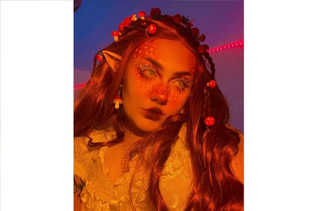 Ria's passion for makeup has lead to a blossoming social media career after one of her TikTok videos got 10 million views. Picture: Ria Kelly