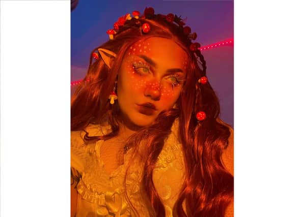 Ria's passion for makeup has lead to a blossoming social media career after one of her TikTok videos got 10 million views. Picture: Ria Kelly
