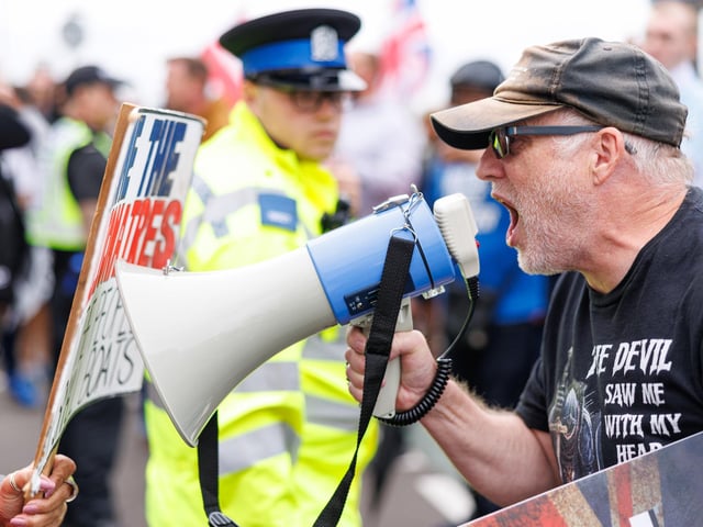 Southsea protest turned violent on Saturday