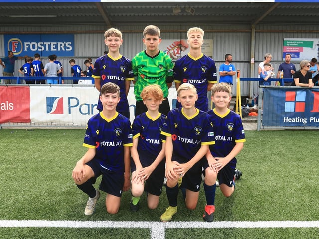Havant and Waterlooville Kestrels Blue U13s at the Havant and Waterlooville Summer Tournament. Picture: Dave Haines