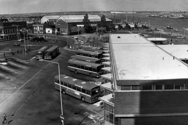 Gosport bus station in 1980. The News PP4744