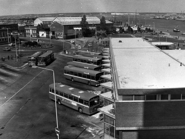 Gosport bus station in 1980. The News PP4744
