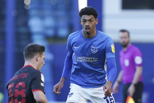 Pompey forward Reeco Hackett
