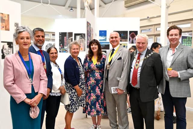 The Deputy Lord Mayor and Lady Mayoress of Portsmouth with other distinguished guests