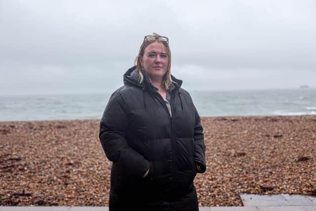 Hannah Murray, 38 from Southsea, has been diagnosed with Hepatitis A after frequently swimming along the seafront.

Picture: Habibur Rahman