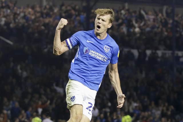 Sean Raggett has scored five league goals this term. Picture: Robin Jones