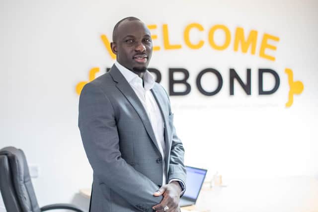 Ousmane Drame at his office in Hilsea, Portsmouth.
Picture: Habibur Rahman