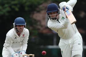 Tom Mills was left stranded on 99 not out for Sarisbury Athletic 2nds in their Hampshire League victory. Picture: Chris Moorhouse