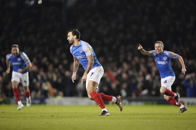Marlon Pack celebrates his superb free-kick against Ipswich.