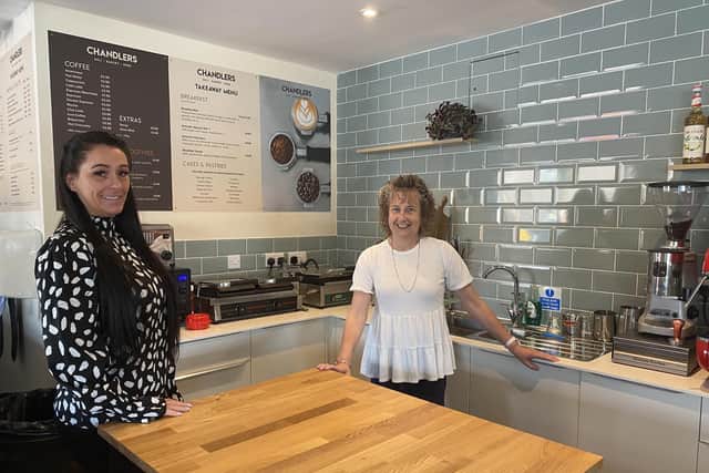 Sarah McCarthy and Liz Harmes opened Chandlers in Drift Road, Clanfield on Monday, May 10.