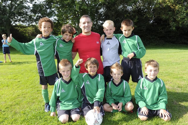 Moneyfields under 8, AFC Portchester sixes, with coach Julian Davies, 2012
Poicture: Ian Hargreaves