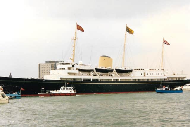 HM Royal Yacht Britannia in Portsmouth. Photo: Jenny Vincent