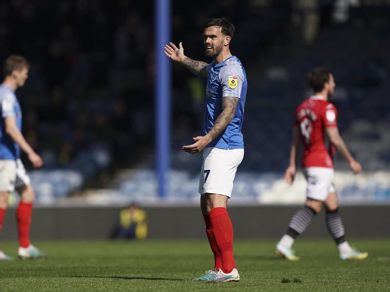 Action from today's clash with Morecambe at Fratton Park.