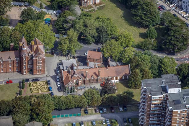 An aerial view of the records office in Museum Road. Picture: Portsmouth City Council