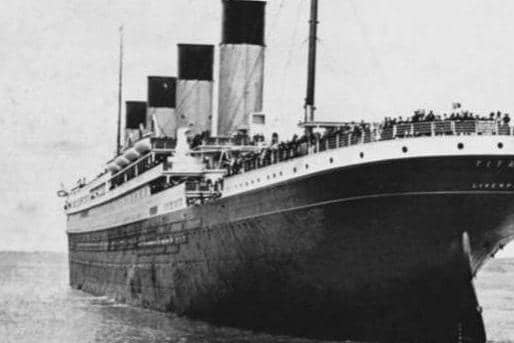 The ill-fated Titanic leaving Southampton in 1912.