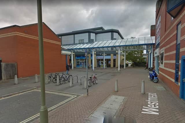 The boy, eight, escaped the shopping centre toilets and ran to his mum after someone tried to pull down his trousers. Picture: Google Street View.