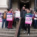 University of Portsmouth workers on strike in 2016. Picture: Miles O'Leary.