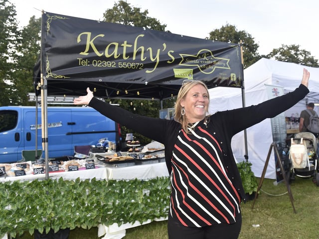 Pictured is: Katherine Wingate, owner of Kathy's Seaside Treats Bakery in Lee-on-the-Solent. Picture: Sarah Standing (010923-7814)