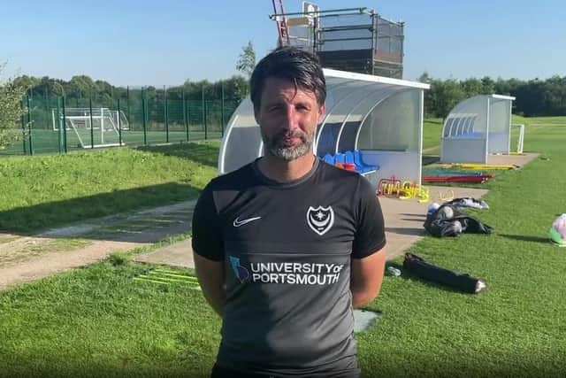 Portsmouth Football Club manager Danny Cowley 