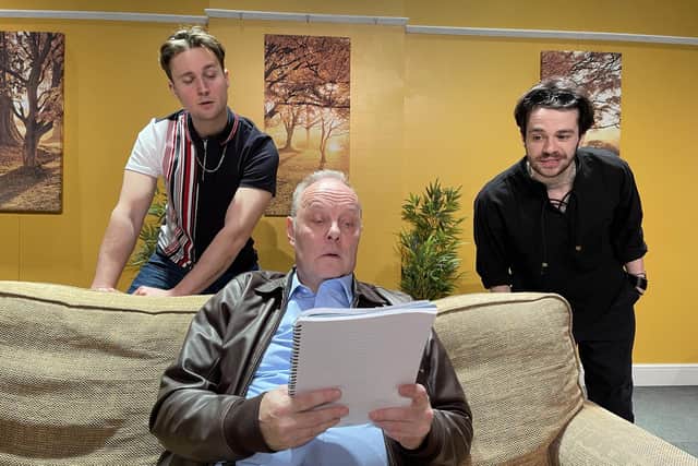 Production pictures for the new play Jumping The Shark which is coming to The Kings Theatre, Southsea, from February 16-18, 2023 on its premiere tour